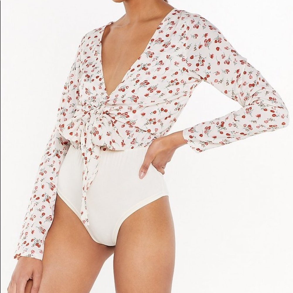 Nasty Gal Floral Bodysuit